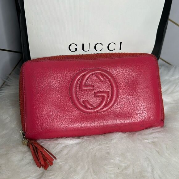 💯Authentic Gucci Soho Long Zipped Wallet 🍀 - Picture 1 of 16